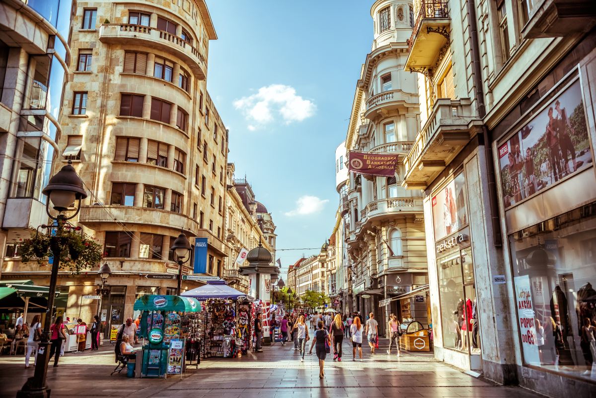 Belgrade city centre street